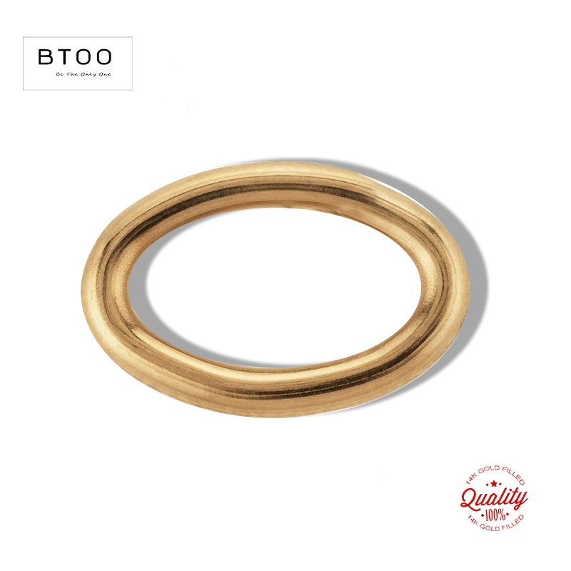 Jewelry Making Closed Jump Rings - 14K Gold Filled Closed Oval Jump