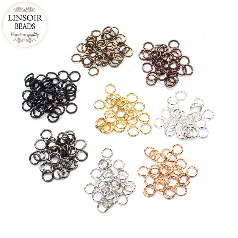 Jewelry Making Closed Jump Rings - 50-200Pcs 3-20mm Open Jump Rings Rose