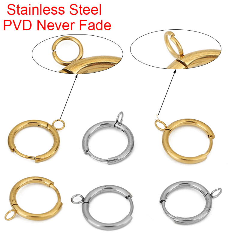 Jewelry Making Pins - 10pcs PVD Never Fade Earrings Hooks