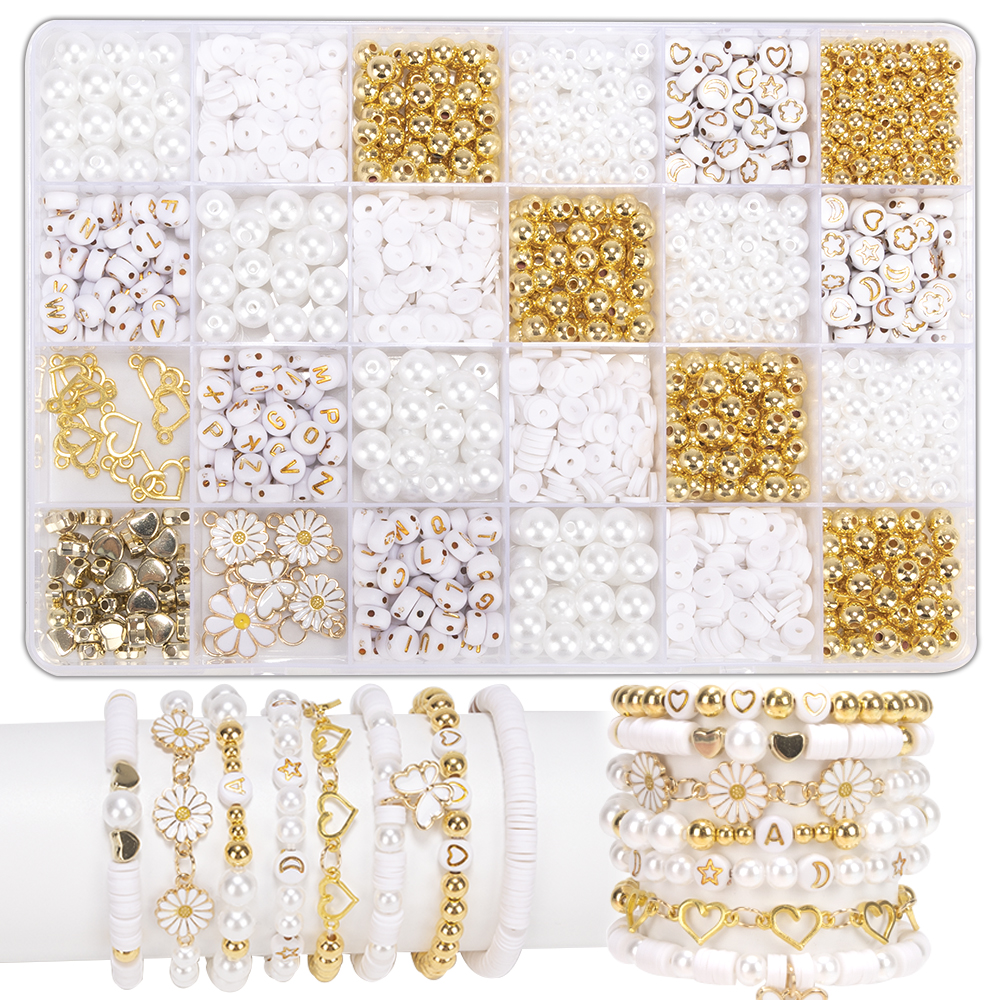 Jewelry Making Kits For Kids - DIY Clay Beads Bracelet Making Kit,
