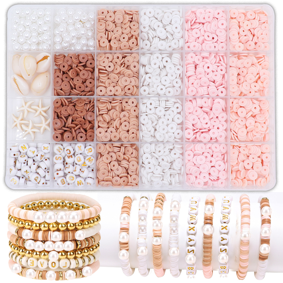 Jewelry Making Kits For Kids - DIY Clay Beads Bracelet Making Kit,