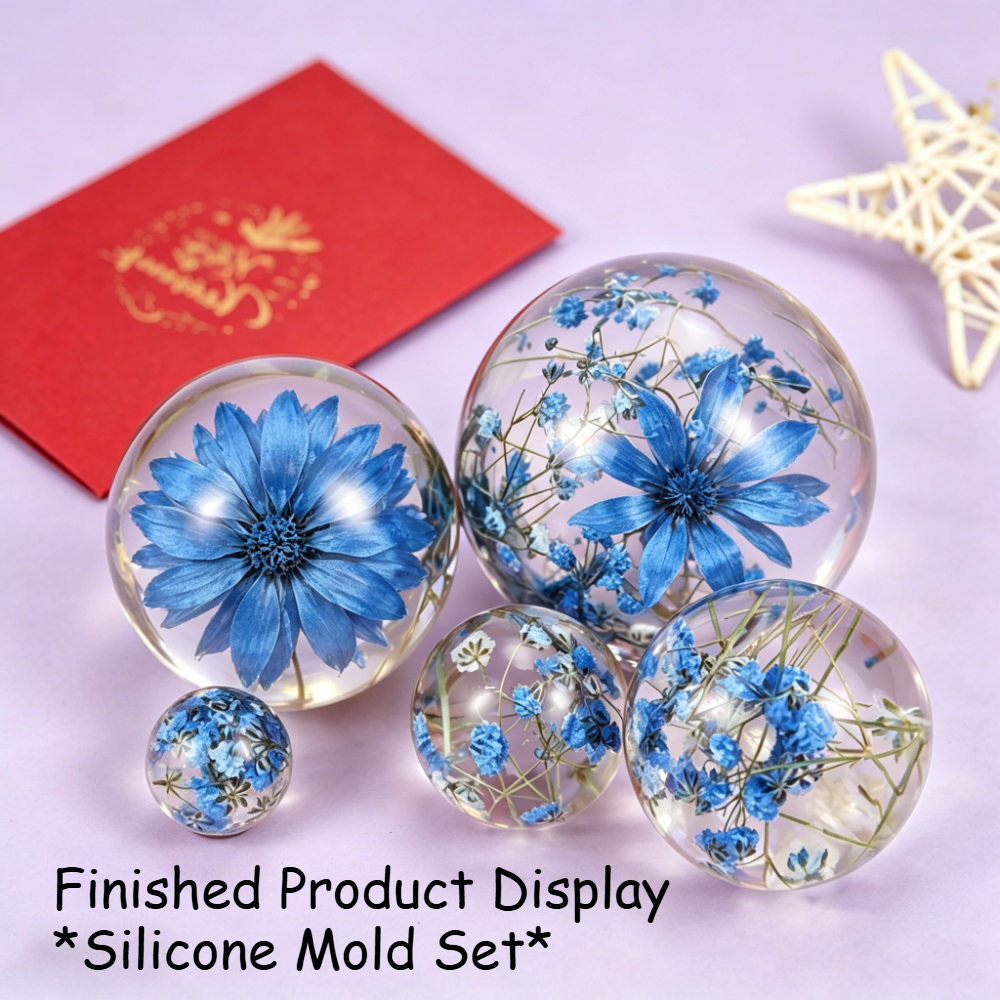 Jewelry Making Kits For Kids - 5Pcs Sphere Silicone Mold Kit Round