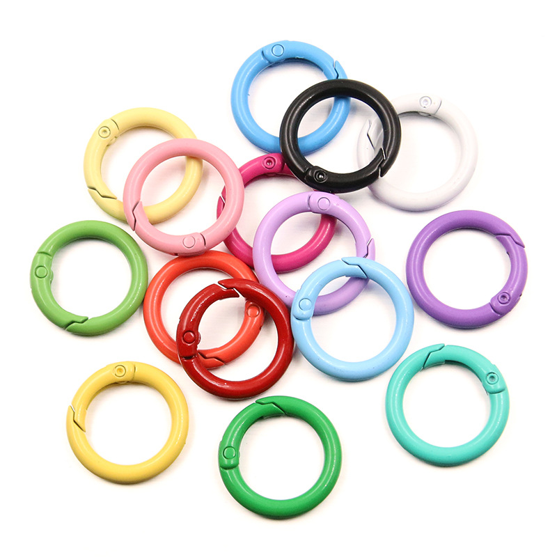Jewelry Making Pins - 5-20pcs Colorful Spring O Rings Round