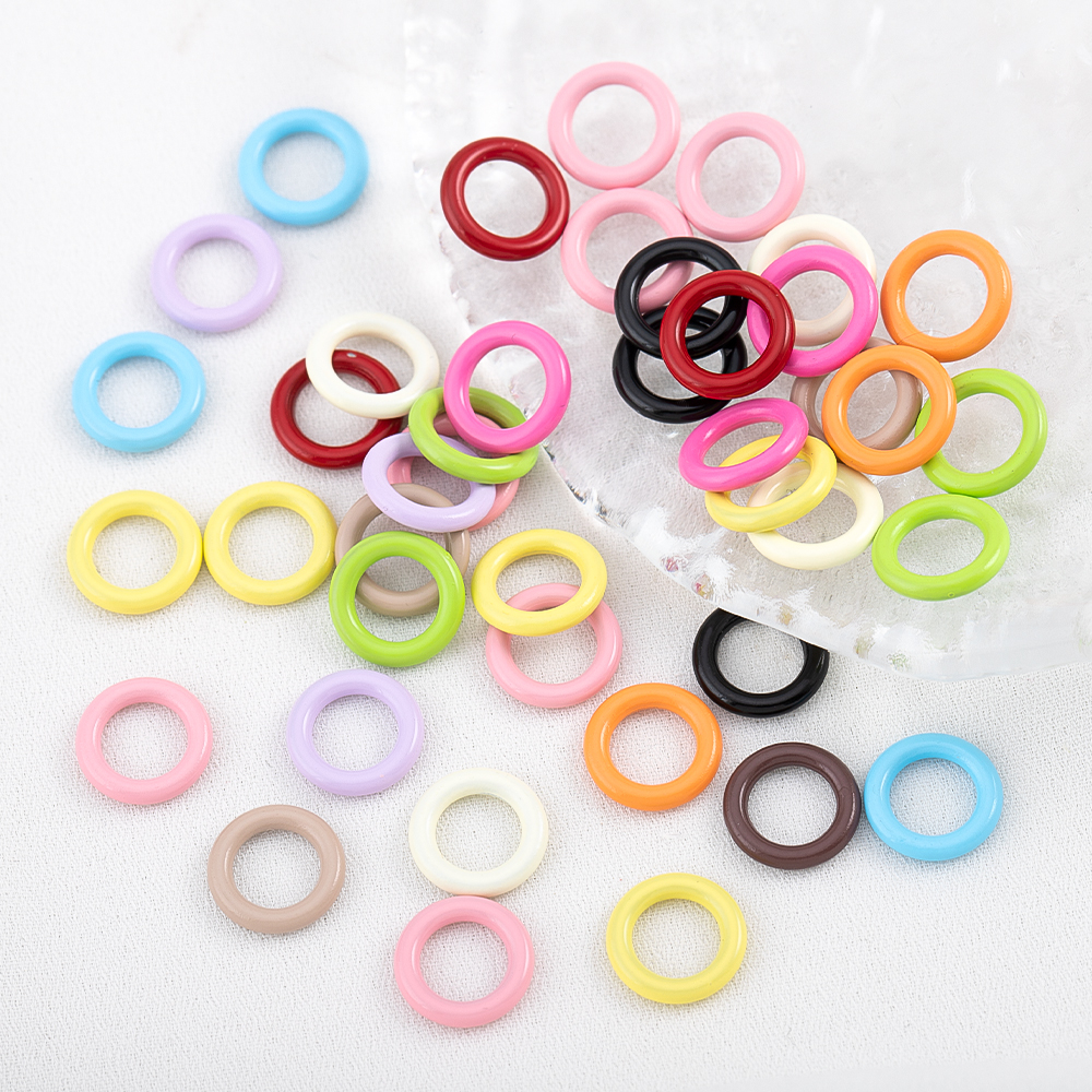 Jewelry Making Closed Jump Rings - 50pcs Enamel Closed Jump Rings Color