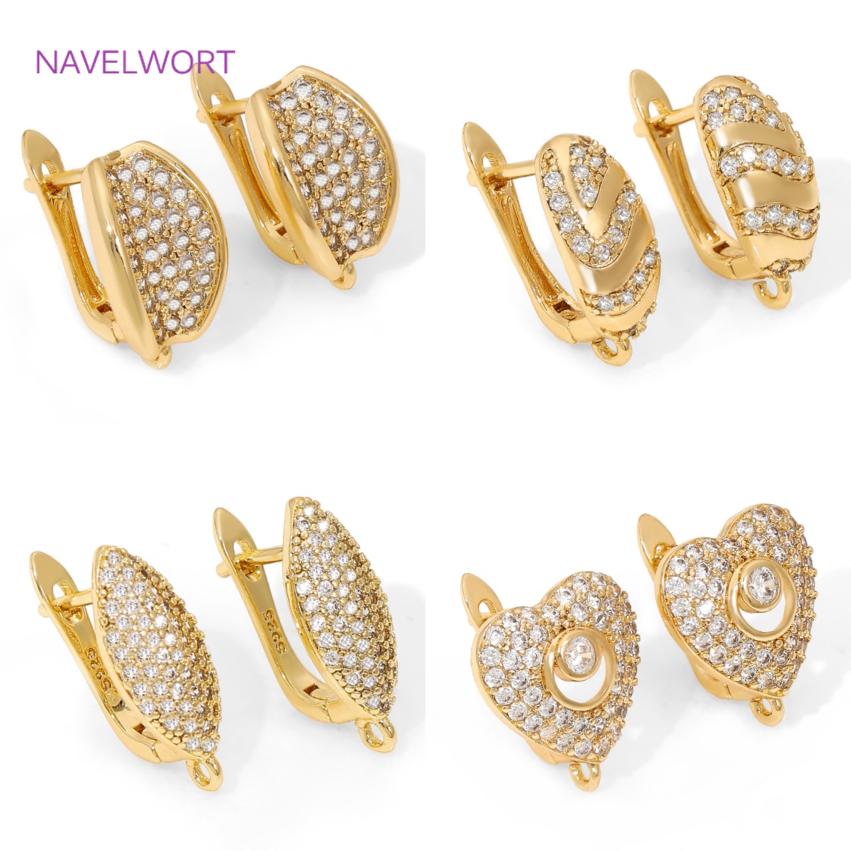 18K Gold Plated Brass Earwires – обзор и цена Jewelry Making Pieces