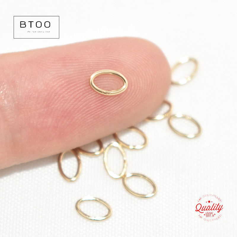 14K Gold Filled Closed Oval Ju – обзор и цена Jewelry Making Closed Jump Rings