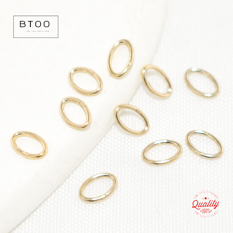 14K Gold Filled Closed Oval Ju – обзор и цена Jewelry Making Closed Jump Rings