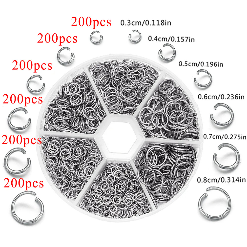 1200pcs Stainless Steel Jump R – обзор и цена Jewelry Making Closed Jump Rings