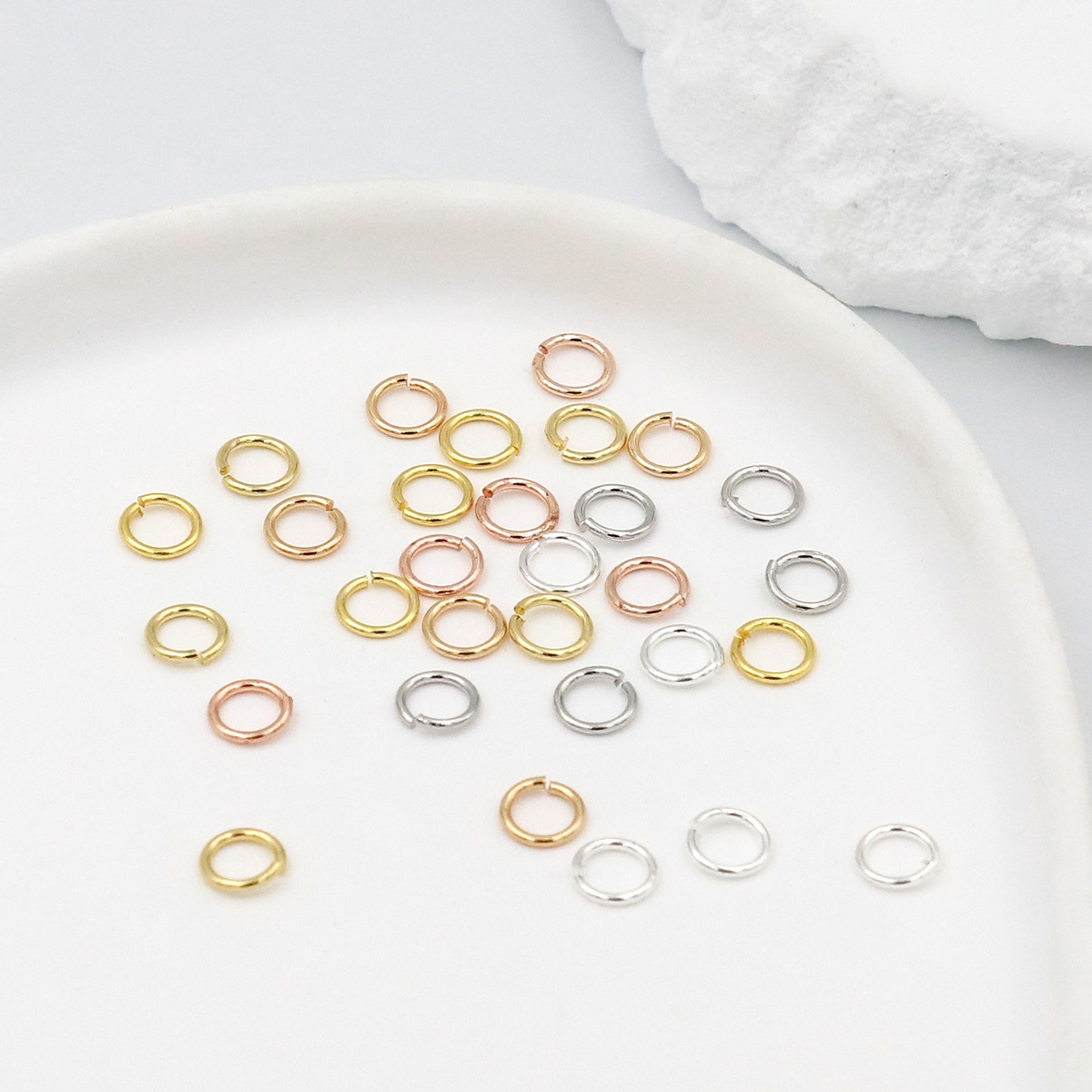 50-100 pcs/lot 3-10mm 925 Silv – обзор и цена Jewelry Making Closed Jump Rings