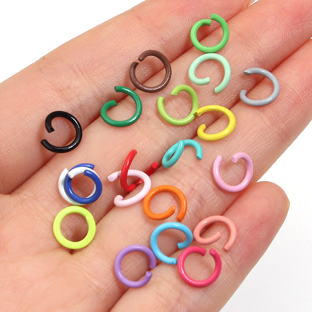 200pcs 8mm Open Jump Rings Col – обзор и цена Jewelry Making Closed Jump Rings