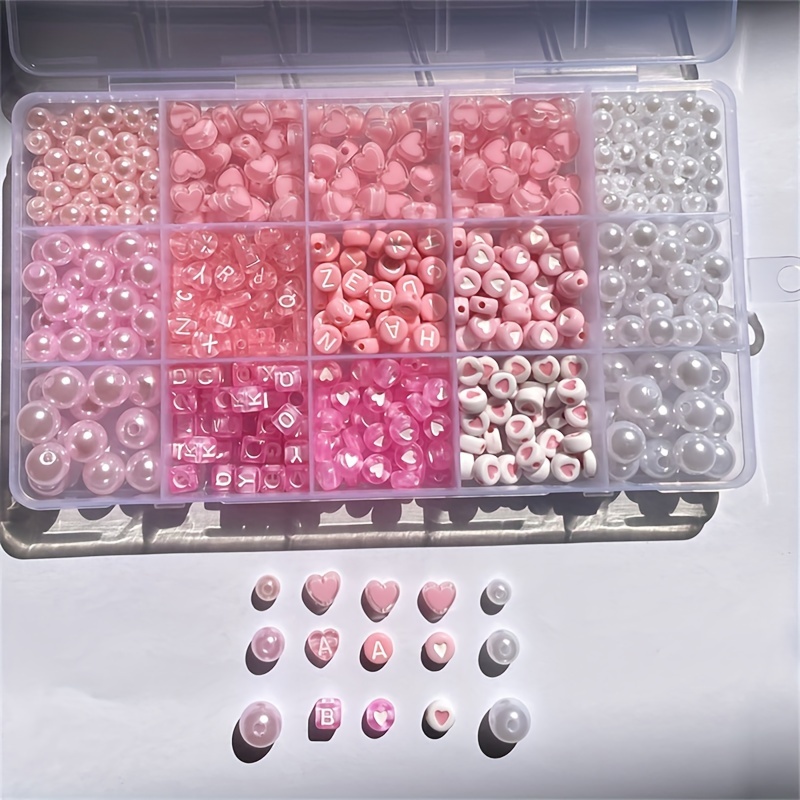 10-piece pink alphabet box, ac – обзор и цена Jewelry Making Pieces