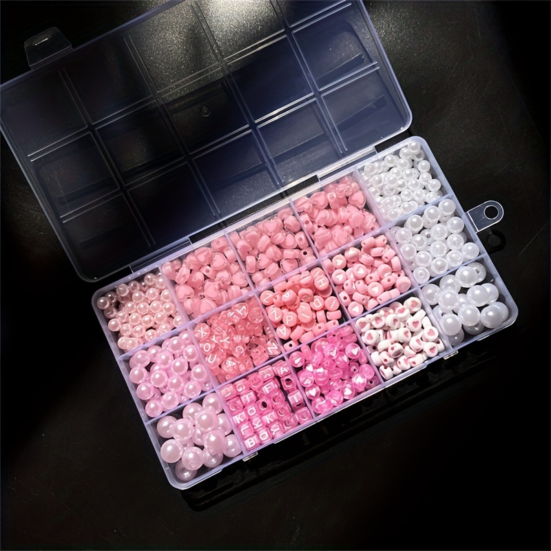 10-piece pink alphabet box, ac – обзор и цена Jewelry Making Pieces