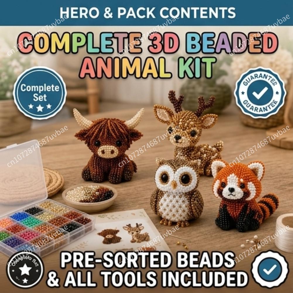 Mini 3D Animal Bead Crafting S – обзор и цена Jewelry Making Kits For Kids