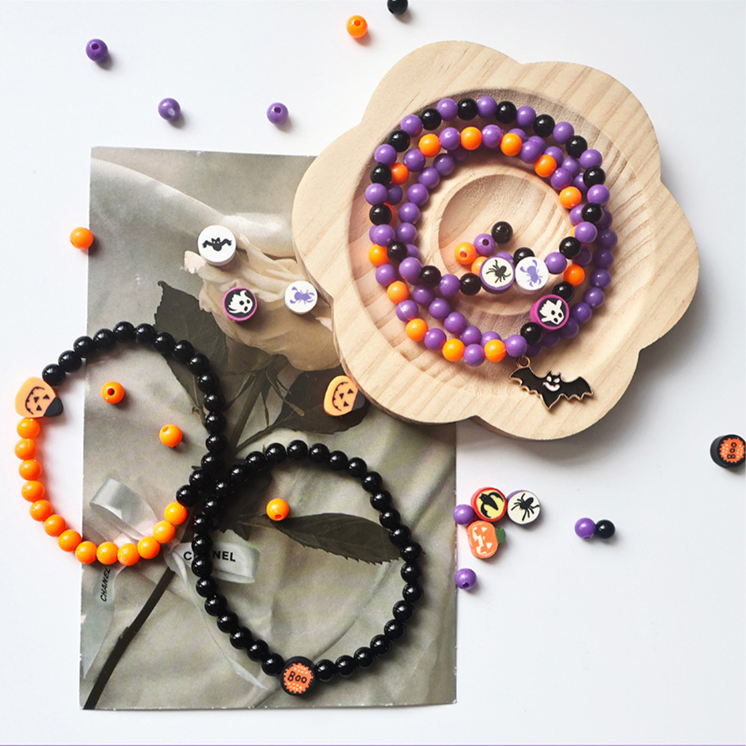 Halloween 4 grid beading set,  – обзор и цена Jewelry Making Resin