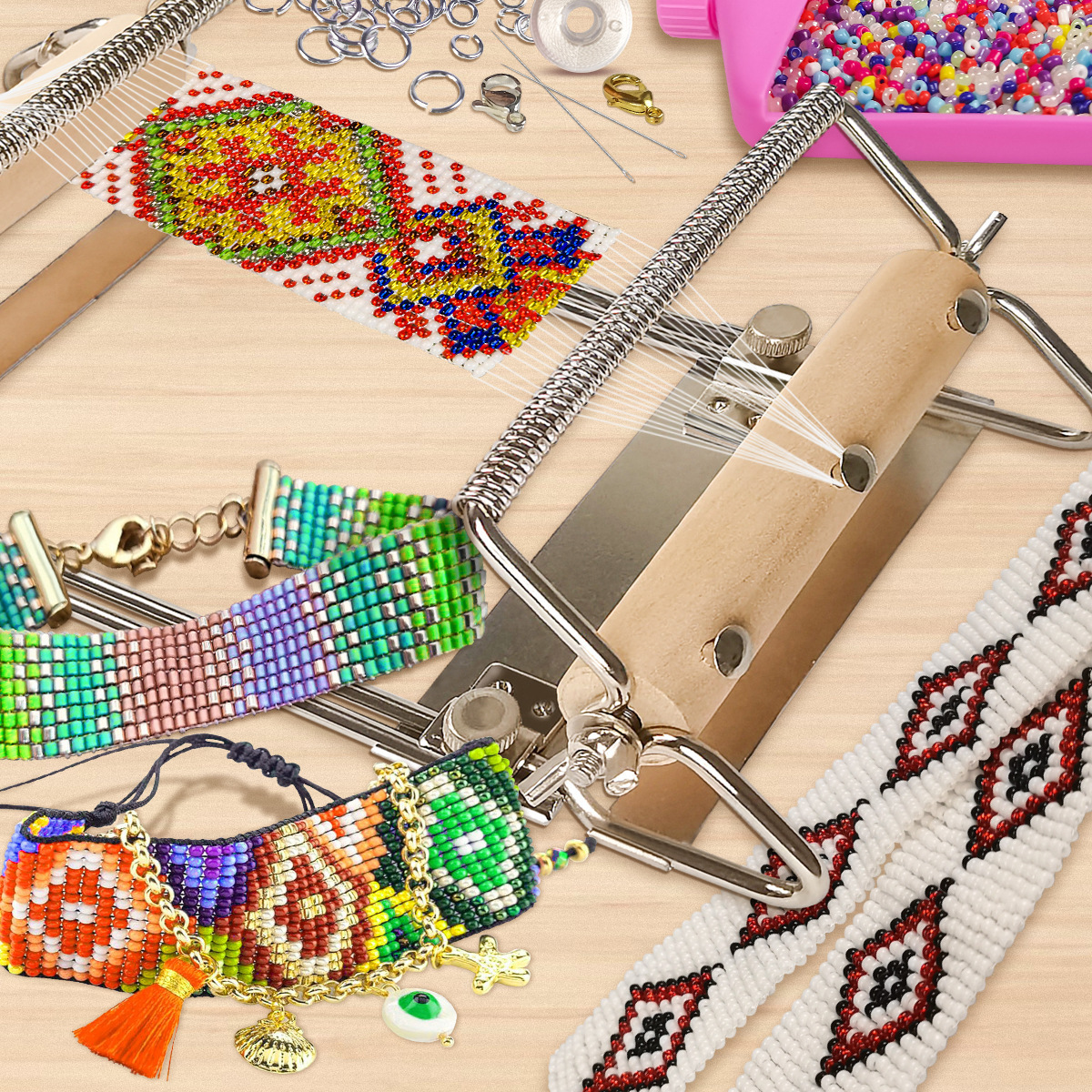 Adjustable Bead Loom Stainless – обзор и цена Jewelry Making Machine