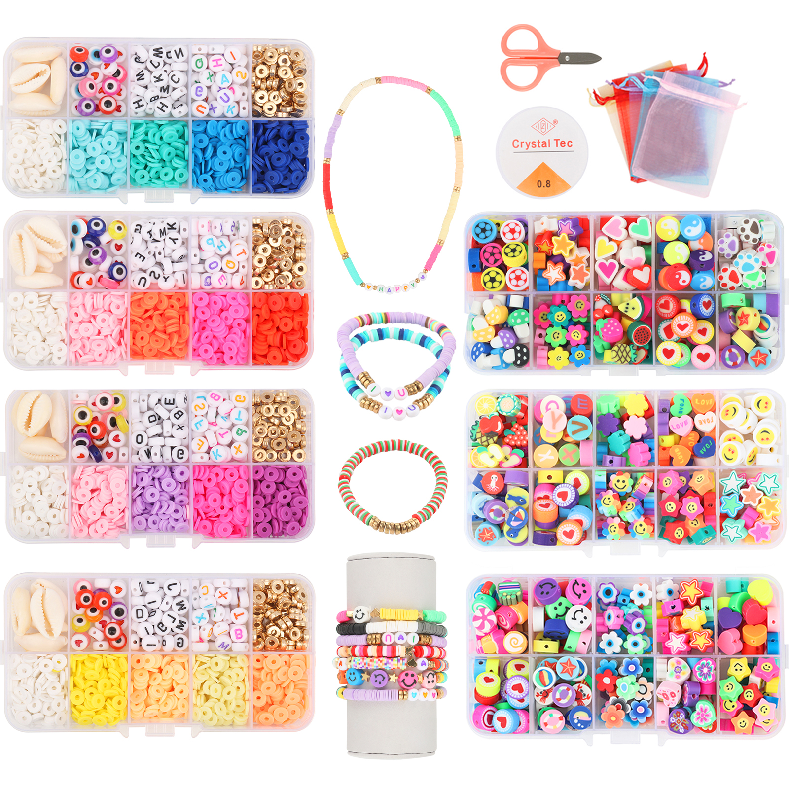 45 Types Boxed Beads Kits Poly – обзор и цена Jewelry Making Kits For Kids