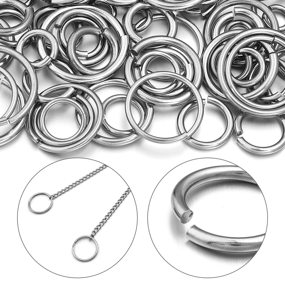 20pcs/lot Stainless Steel Open – обзор и цена Jewelry Making Closed Jump Rings