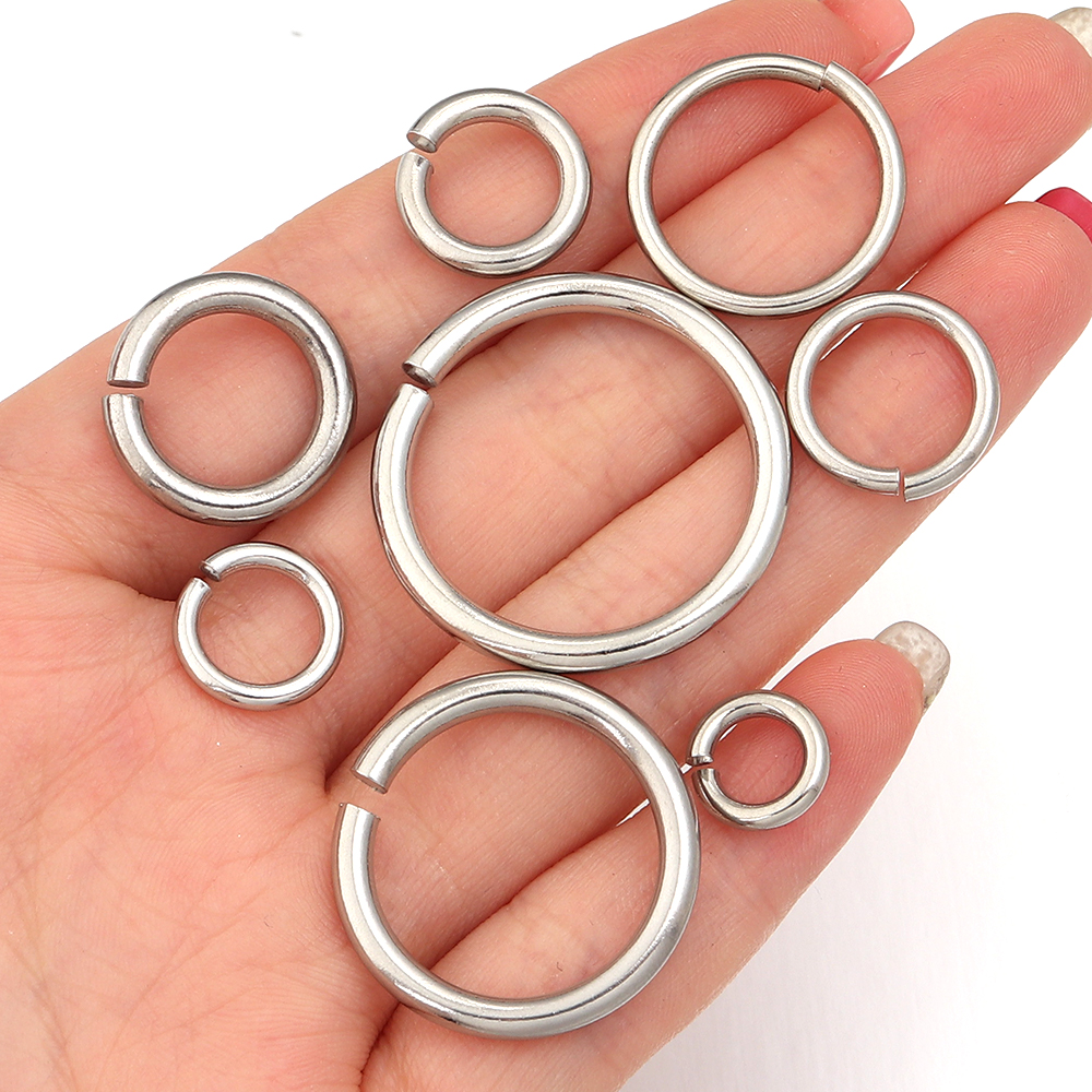 20pcs/lot Stainless Steel Open – обзор и цена Jewelry Making Closed Jump Rings