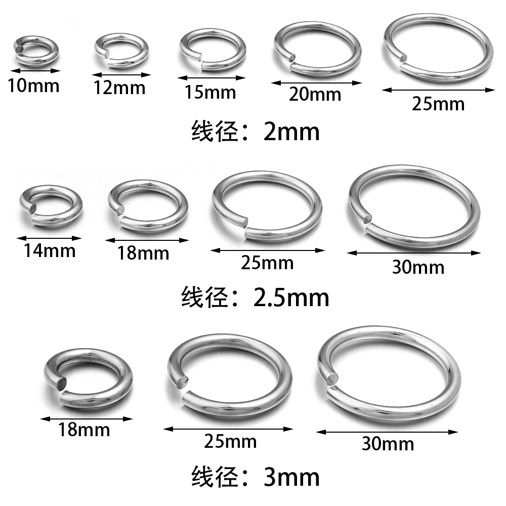 20pcs/lot Stainless Steel Open – обзор и цена Jewelry Making Closed Jump Rings