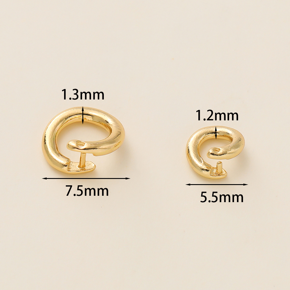 10Pcs 14/18K Gold Plated Brass – обзор и цена Jewelry Making Closed Jump Rings
