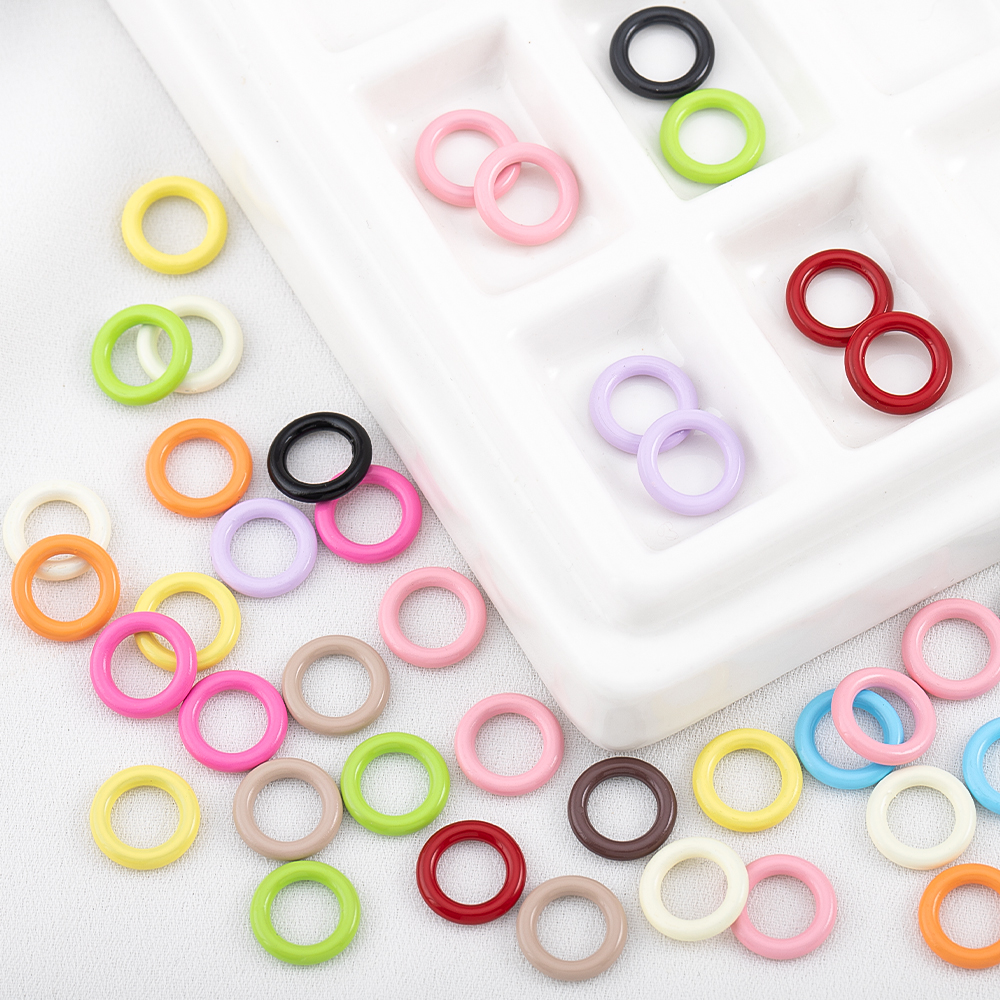 50pcs Enamel Closed Jump Rings – обзор и цена Jewelry Making Closed Jump Rings