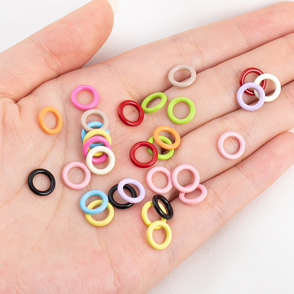 50pcs Enamel Closed Jump Rings – обзор и цена Jewelry Making Closed Jump Rings