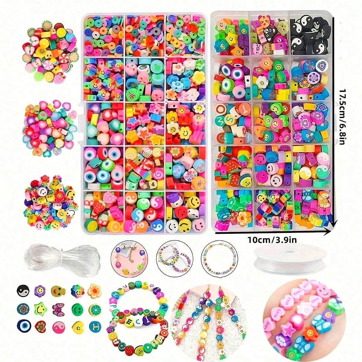 1450/1200/250pcs Polymer Clay  – обзор и цена Jewelry Making Pieces