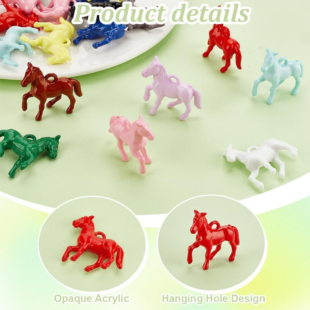 48pcs Opaque Acrylic Pendants  – обзор и цена Jewelry Making Resin