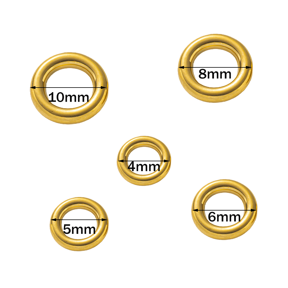 10pcs Stainless Steel Gold O R – обзор и цена Jewelry Making Closed Jump Rings