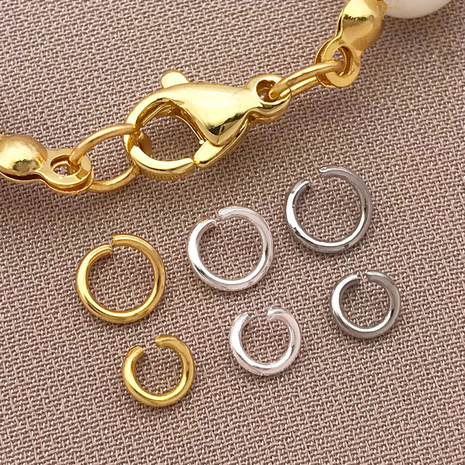 200pcs 4/5mm 18K Gold Plated S – обзор и цена Jewelry Making Closed Jump Rings