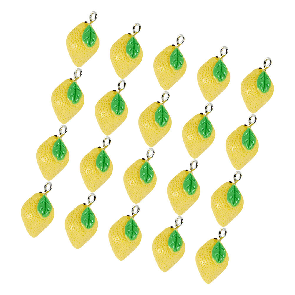 20Pcs Resin Lemon Charms Fruit – обзор и цена Jewelry Making Resin