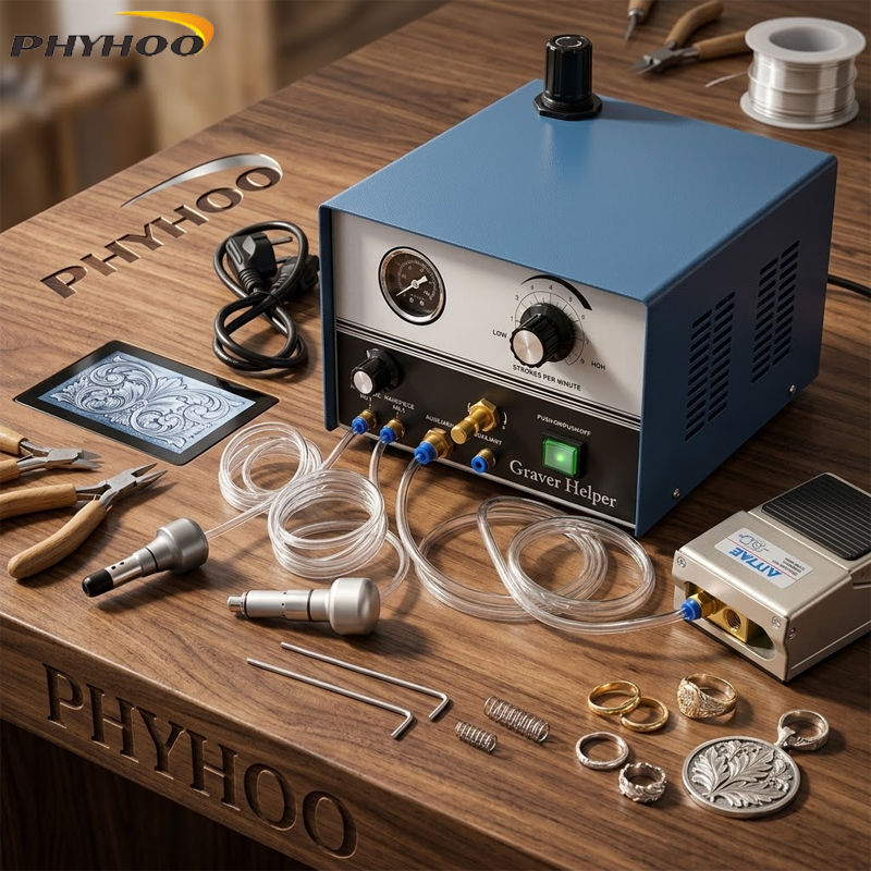 PHYHOO Pneumatic Engraving Mac – обзор и цена Jewelry Making Machine