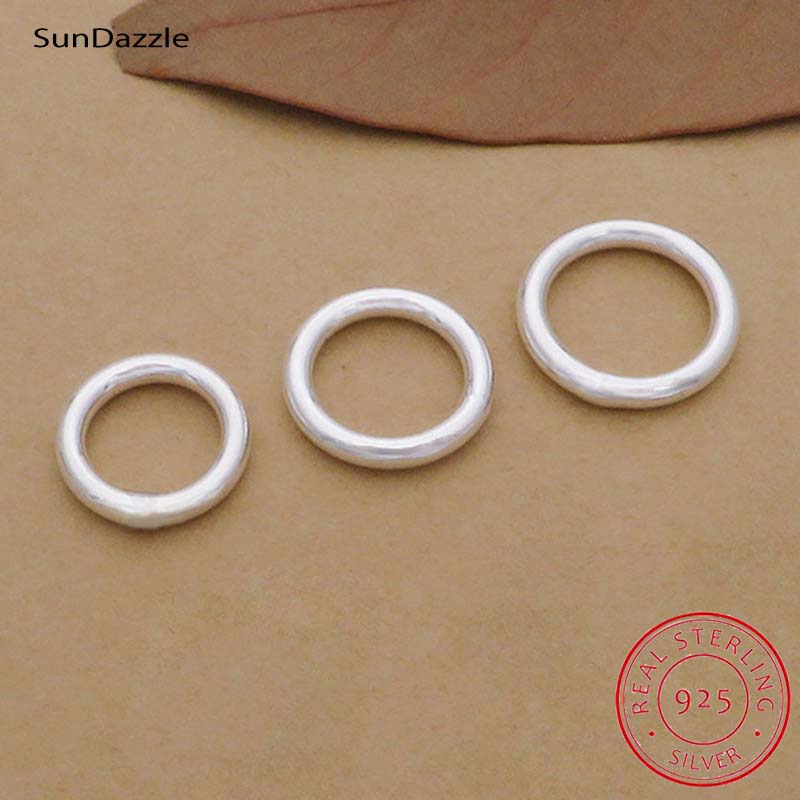 10pcs Genuine Real Pure Solid  – обзор и цена Jewelry Making Closed Jump Rings