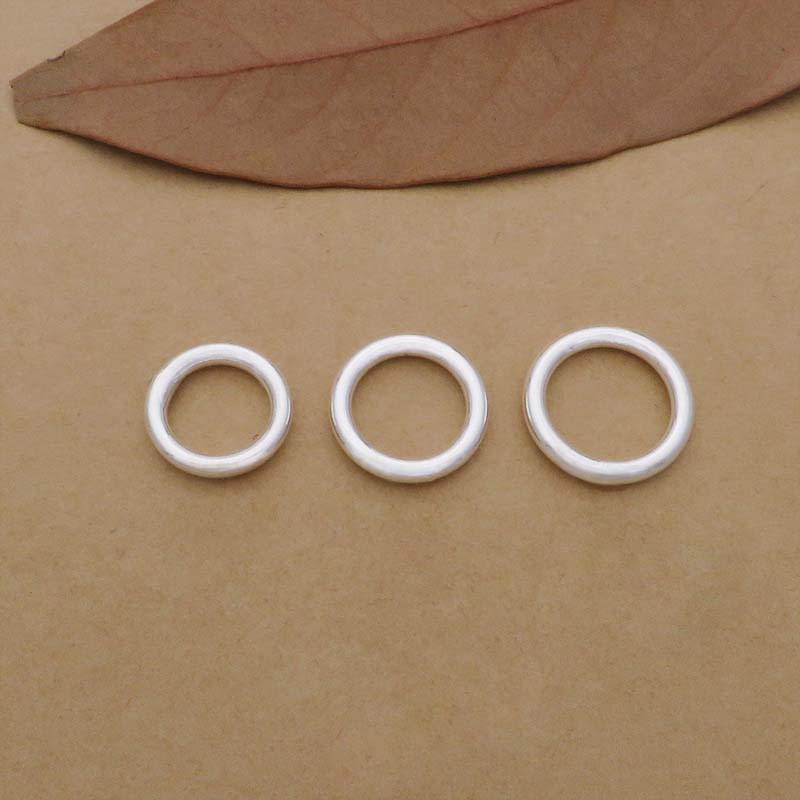 10pcs Genuine Real Pure Solid  – обзор и цена Jewelry Making Closed Jump Rings