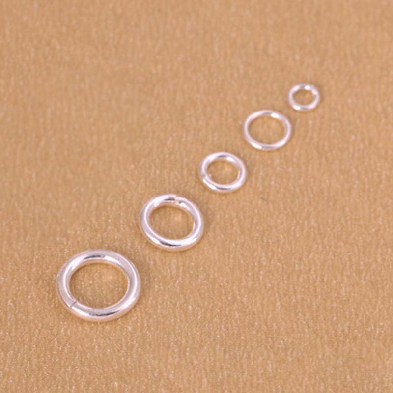 10pcs Genuine Real Pure Solid  – обзор и цена Jewelry Making Closed Jump Rings