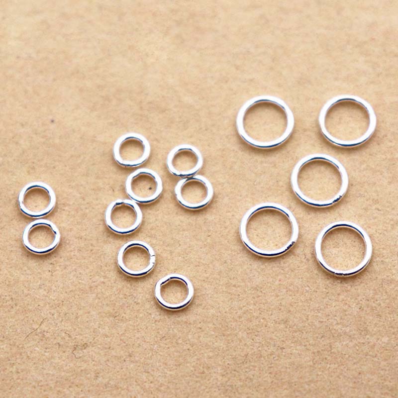 10pcs Genuine Real Pure Solid  – обзор и цена Jewelry Making Closed Jump Rings
