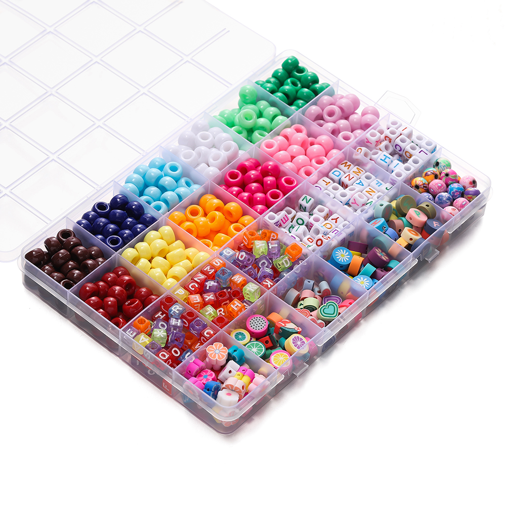 680pcs/Box Colorful Acrylic Po – обзор и цена Jewelry Making Pieces