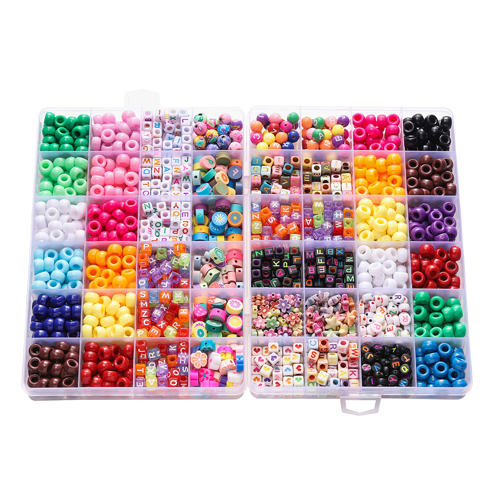 680pcs/Box Colorful Acrylic Po – обзор и цена Jewelry Making Pieces