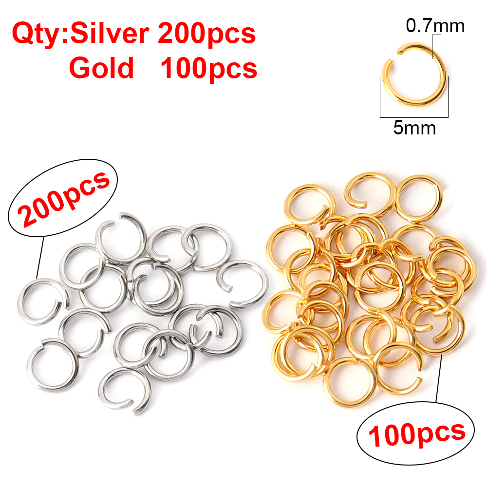 100-200Pcs/lot Stainless Steel – обзор и цена Jewelry Making Closed Jump Rings