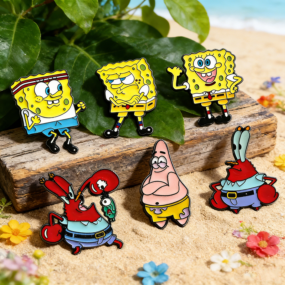 6 Pcs SpongeBob SquarePants An – обзор и цена Jewelry Making Jewelry