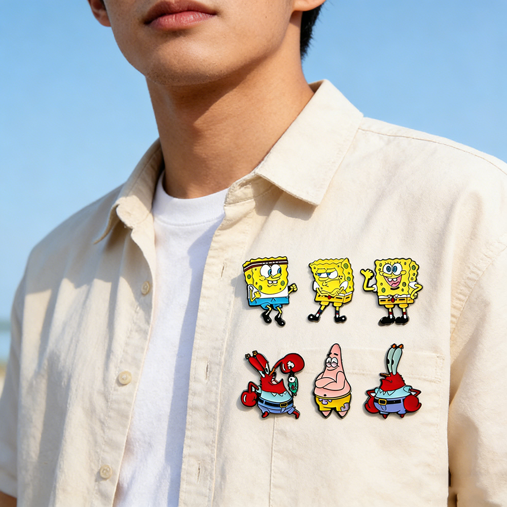 6 Pcs SpongeBob SquarePants An – обзор и цена Jewelry Making Jewelry