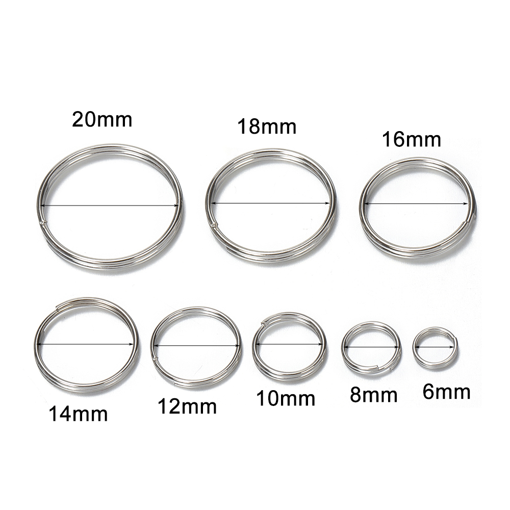 50pcs 6/8/10/12/14/16/18/20mm  – обзор и цена Jewelry Making Closed Jump Rings
