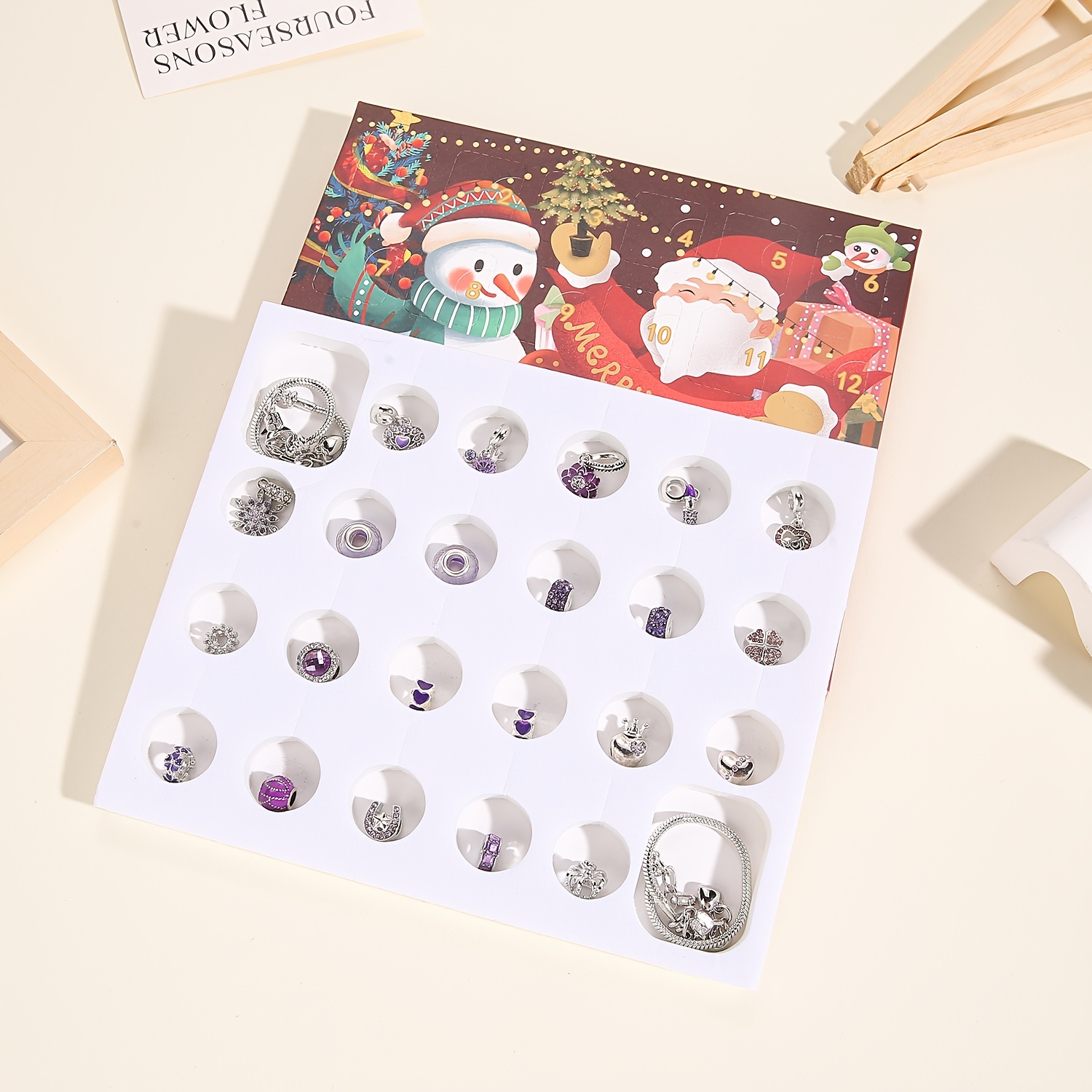 Christmas purple beads DIY jew – обзор и цена Jewelry Making Resin