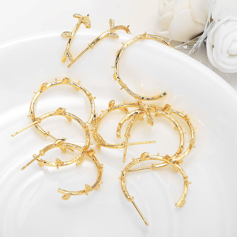 6PCS 18K Gold Color Brass with – обзор и цена Jewelry Making Pieces