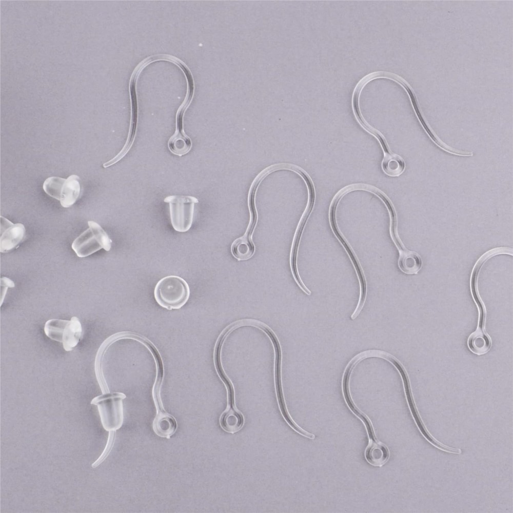 40pcs Clear Plastic Earring Ho – обзор и цена Jewelry Making Resin