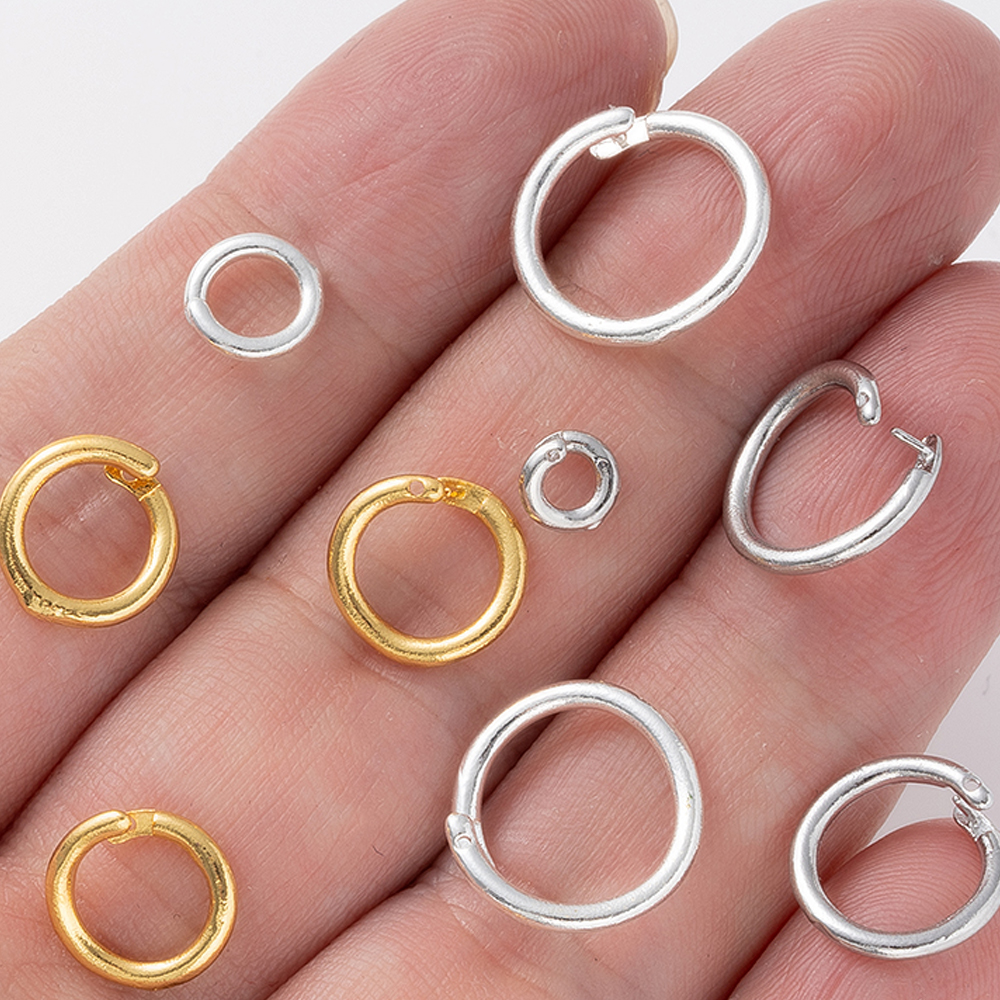 10pcs 18K Gold Plated Brass Lo – обзор и цена Jewelry Making Closed Jump Rings