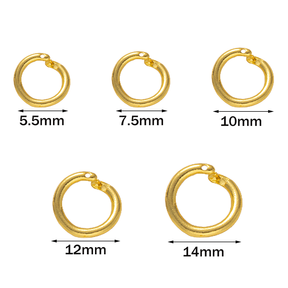 10pcs 18K Gold Plated Brass Lo – обзор и цена Jewelry Making Closed Jump Rings