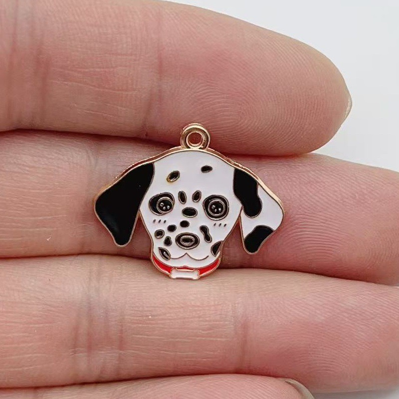 12pcs cartoon pet spotted dog  – обзор и цена Jewelry Making Jewelry