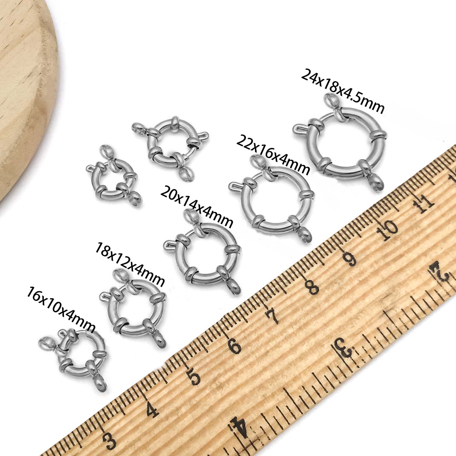 2pcs Stainless Steel Round Cla – обзор и цена Jewelry Making Pins
