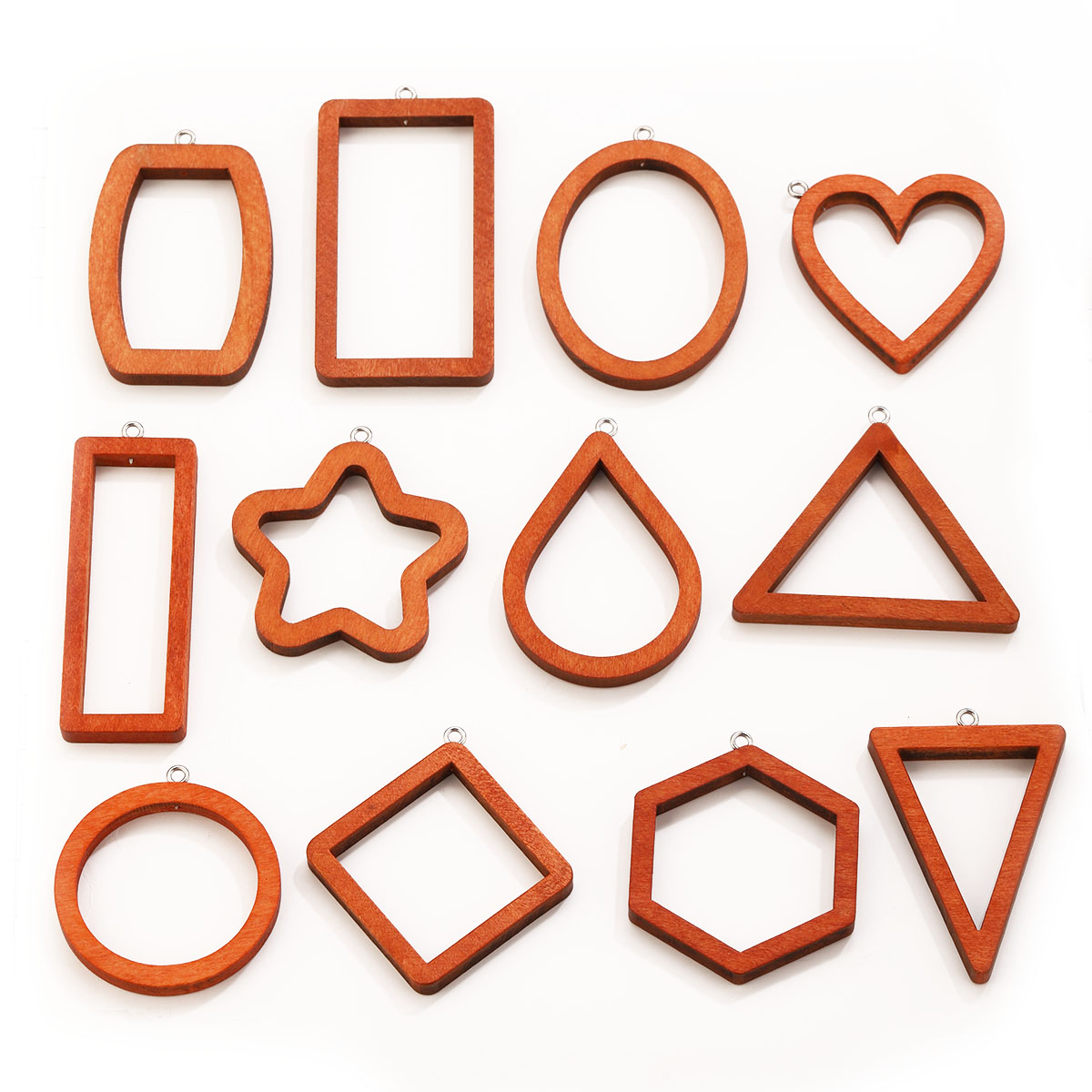 10PCS Triangle Rectangle Wood  – обзор и цена Jewelry Making Resin